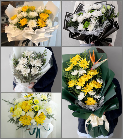 贵州贵阳南明区中曹司社区服务中心白事花束代送